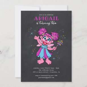 Sesame Street Abby Cadabby Sparkles Birthday Invitation