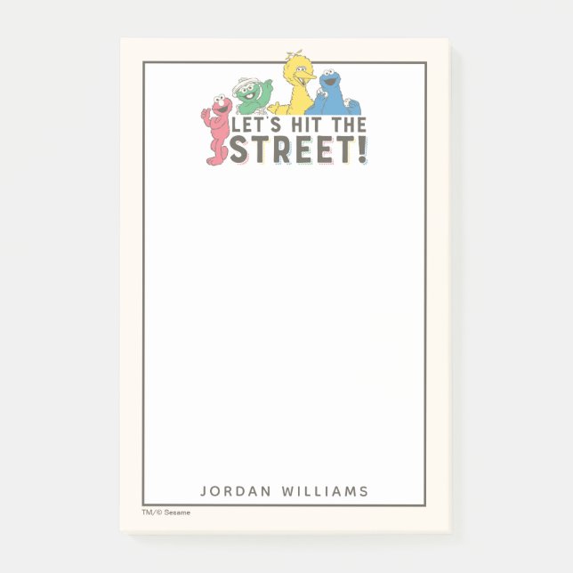 Sesame Street | Add Your Name Post-it Notes (Front)