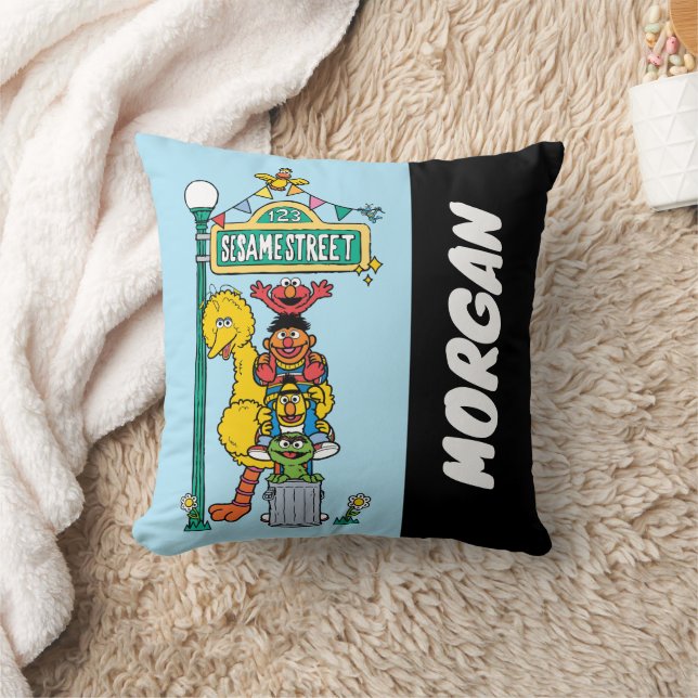 Sesame Street | Add Your Name Throw Pillow (Blanket)