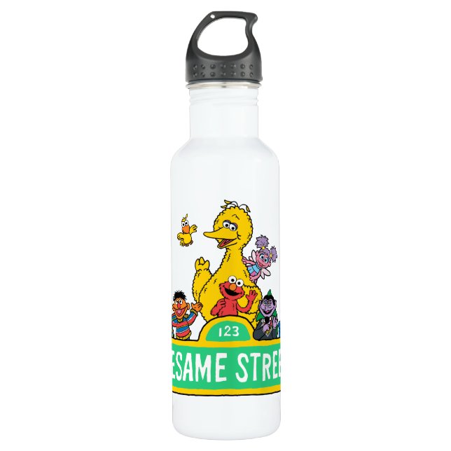 Sesame Street | All Around the Sesame Street Sign 710 Ml Water Bottle (Front)