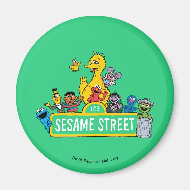 Sesame Street | All Around the Sesame Street Sign Magnet (Front)
