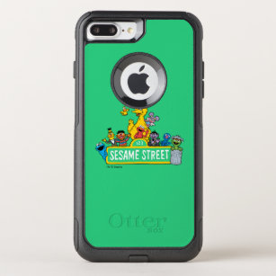 Sesame Street   All Around the Sesame Street Sign OtterBox Commuter iPhone 8 Plus/7 Plus Case