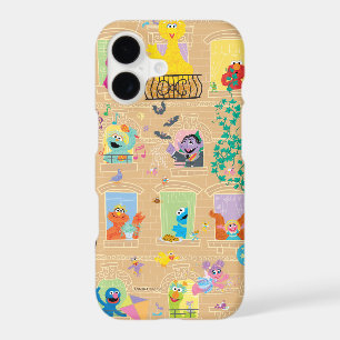 Sesame Street Apartment Windows Pattern
