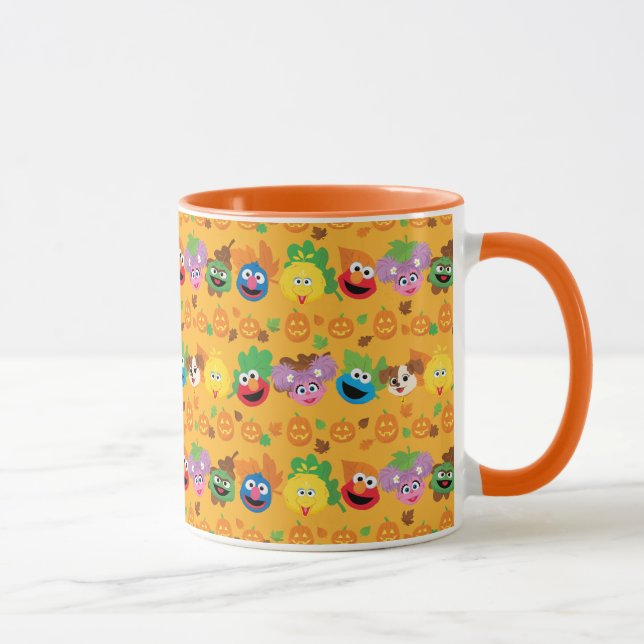 Sesame Street Autumn Leaves Pattern Mug (Right)