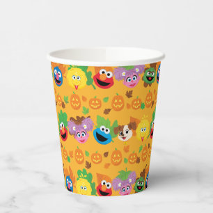 Sesame Street Autumn Leaves Pattern Paper Cups