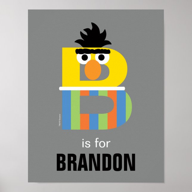 Sesame Street | B is for Bert Poster (Front)