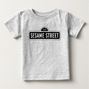 Sesame Street B&W Logo Baby T-Shirt