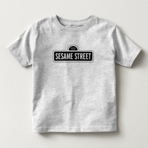 Sesame Street B&W Logo Toddler T-shirt