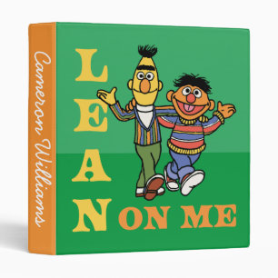 Sesame Street Bert & Ernie Lean on Me Add Name Binder