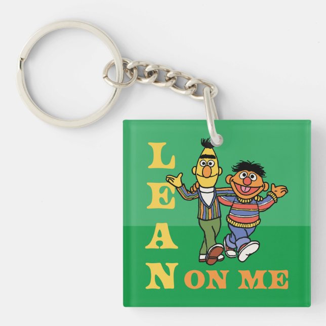 Sesame Street | Bert & Ernie Lean on Me Keychain (Front)
