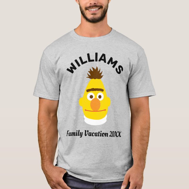 Sesame Street | Bert Family Vacation T-Shirt (Front)