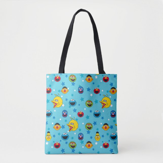 Sesame Street | Best Friends Star Pattern Tote Bag (Front)