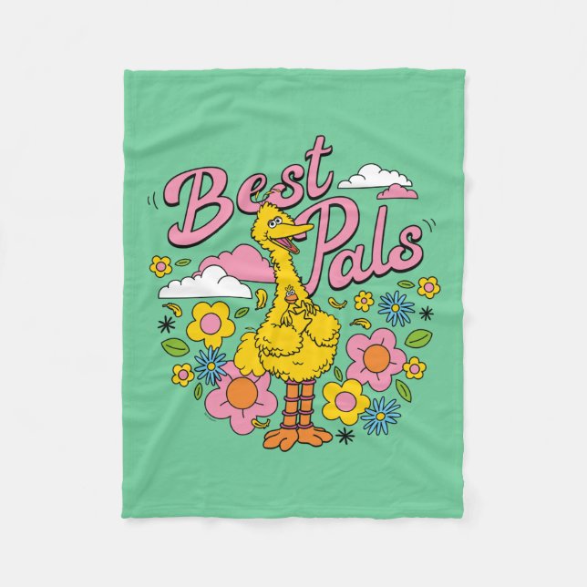 Sesame Street | Best Yellow Bird Pals Fleece Blanket (Front)