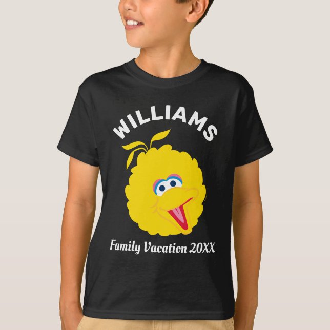 Sesame Street | Big Bird Family Vacation T-Shirt (Front)