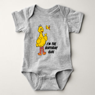 Sesame Street Big Bird & Little Bird Birthday Baby Bodysuit
