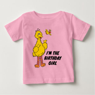 Sesame Street   Big Bird & Little Bird Birthday Baby T-Shirt