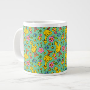 Sesame Street   Big Bird & Little Bird Pattern Large Coffee Mug