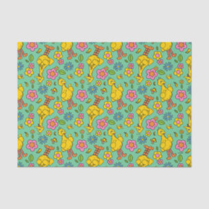 Sesame Street   Big Bird & Little Bird Pattern Tissue Paper