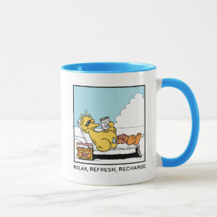 Sesame Street   Big Bird Relax Refresh Recharge Mug