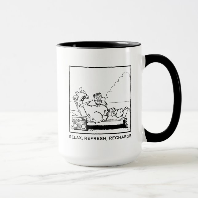 Sesame Street | Big Bird Relax Refresh Recharge Mug (Right)