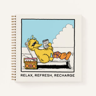 Sesame Street   Big Bird Relax Refresh Recharge Notebook