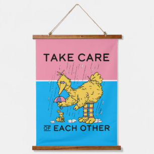 Sesame Street   Big Bird Take Care of Each Other Hanging Tapestry