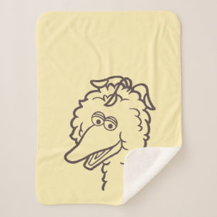 Sesame Street Bird Bird Bright Sherpa Blanket