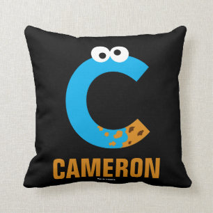 Sesame Street   C is for Cookie Monster Throw Pillow
