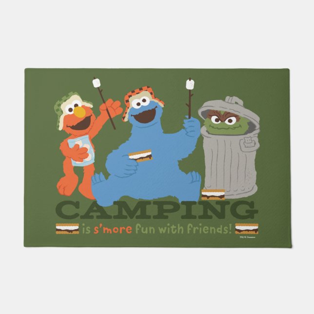 Sesame Street | Camping Is S'more Fun With Friends Doormat (Front)
