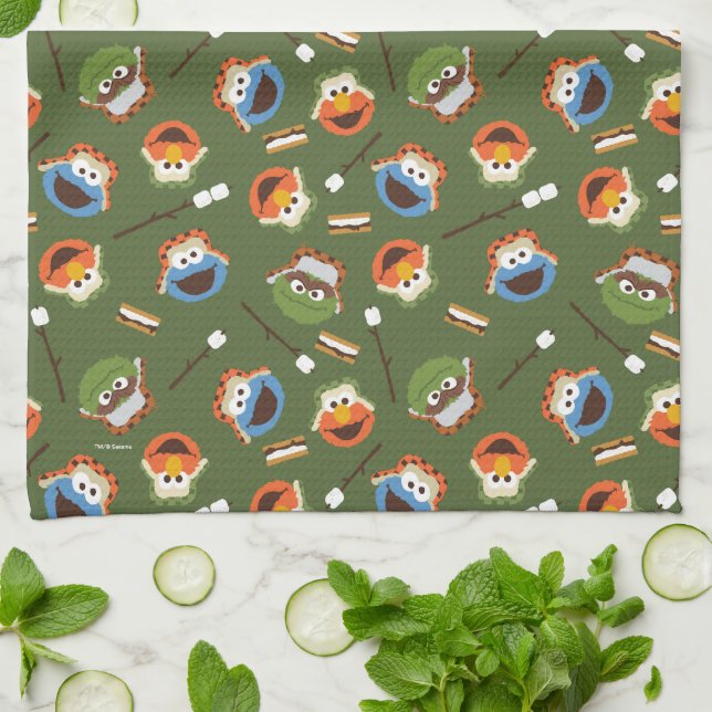 Sesame Street | Camping Is S'more Fun With Friends Kitchen Towel (Folded)