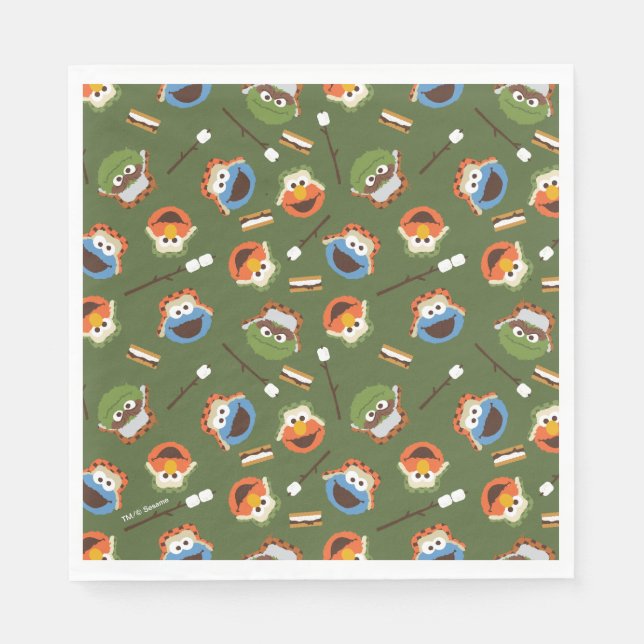 Sesame Street | Camping Is S'more Fun With Friends Napkin (Front)