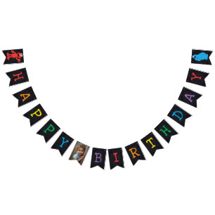 Sesame Street Chalkboard Birthday Bunting Flags