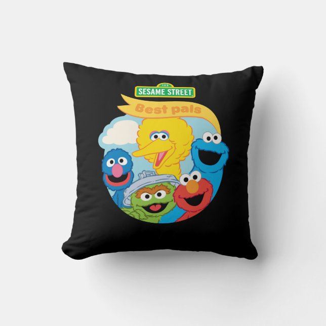 Sesame Street Character Art Throw Pillow (Front)