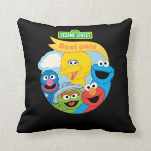 Sesame Street Character Art Throw Pillow