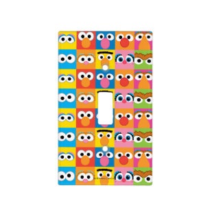 Sesame Street Character Eyes Pattern Light Switch Cover