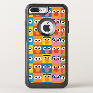 Sesame Street Character Eyes Pattern OtterBox Commuter iPhone 8 Plus/7 Plus Case