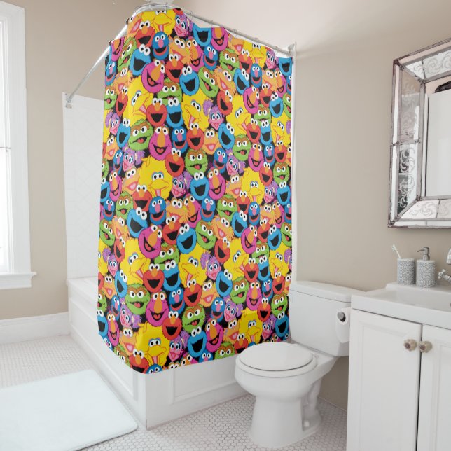 Sesame Street Character Faces Pattern (In Situ)