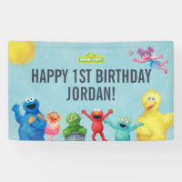 Sesame Street Character Illustration Birthday