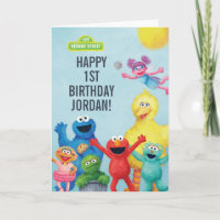 Sesame Street Character Illustration Birthday