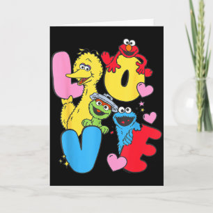 Sesame Street Character Love Valentine Card