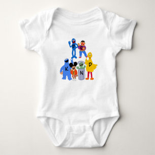 Sesame Street Characters   Be Kind - Sign Language Baby Bodysuit