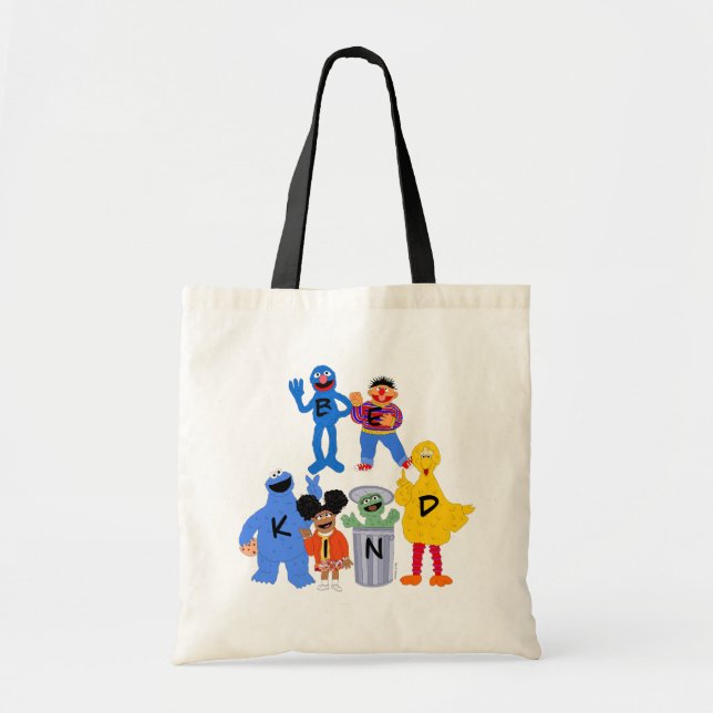 Sesame Street Characters | Be Kind - Sign Language Tote Bag (Front)