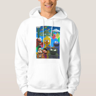 Sesame Street Characters   Party Scene Hoodie
