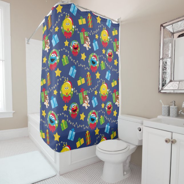 Sesame Street Christmas Lights Pattern (In Situ)