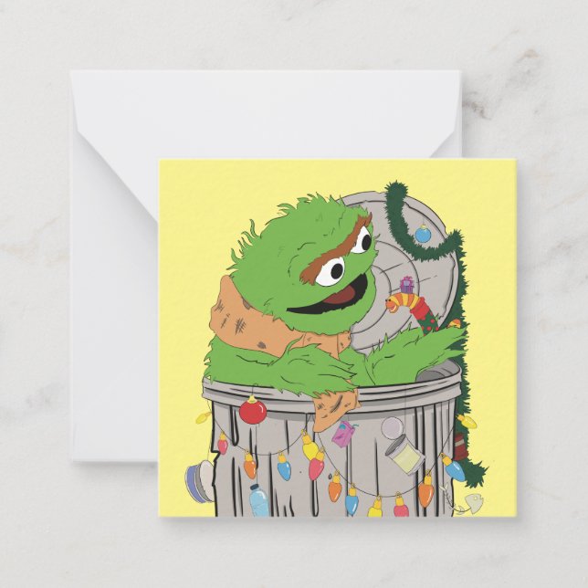 Sesame Street | Christmas Oscar the Grouch Card (Front)