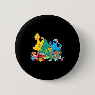 Sesame Street Christmas Pals  2 Inch Round Button