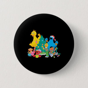 Sesame Street Christmas Pals T Shirt 2 Inch Round Button
