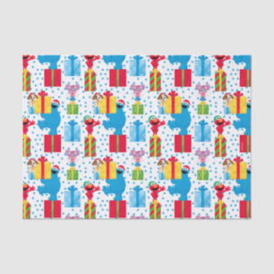 Sesame Street Christmas Presents Pattern Tissue Paper