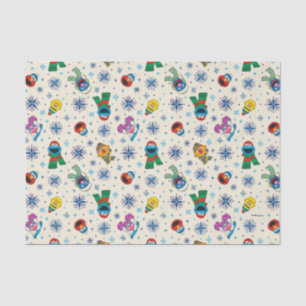 Sesame Street Christmas Snowflake Pattern Tissue Paper
