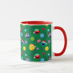 Sesame Street Christmas Tree Pattern Mug